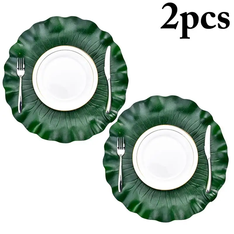 2 قطعة الطعام مفرش طاولة كوستر اكسسوارات المطبخ حصيرة كوب شريط القدح الإبداعية الاصطناعي لوتس ورقة شرب منصات أدوات المائدة الحصير 2 قطعة الطعام مفرش طاولة كوستر اكسسوارات المطبخ حصيرة كوب شريط القدح الإبداعية الاصطناعي لوتس ورقة شرب منصات أدوات المائدة الحصير