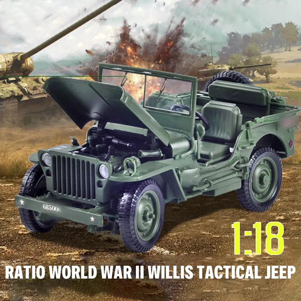

1:18 Jeep Model Willis Car Alloy Model Ornaments Kids Toy For Children Birthday Gifts
