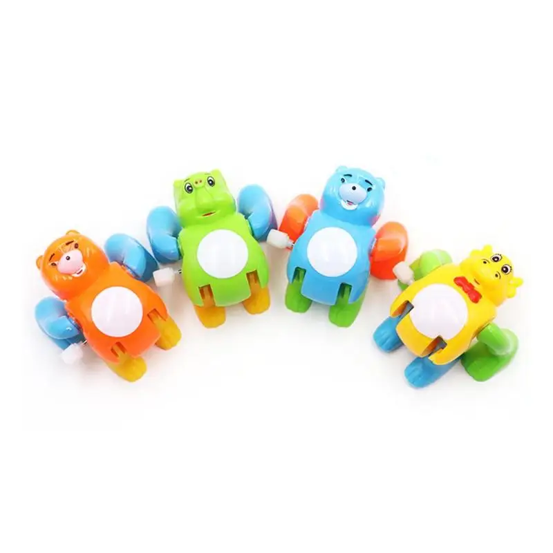 

Cartoon Animal Somersault Running Clockwork Wind Up Toys Kids Spring Toy