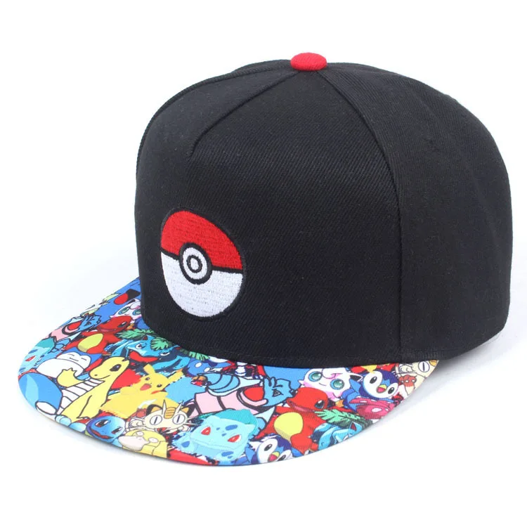 

New Product Pokemon Go Pocket Monster Pets Spirit Small Hip Hop Baseball Hat Men And Women Comic Hats