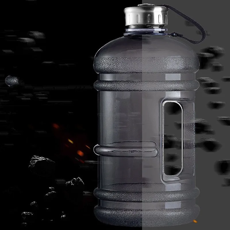 Soffe 2.2L большой Capcity 1/2 галлонов бутылка для воды Bpa бесплатно шейкер для протеина пластиковые спортивные бутылки для воды рукоятка тренажерный зал фитнес чайник