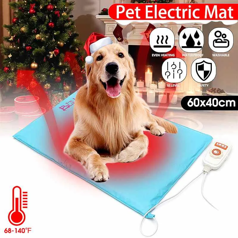 

Waterproof Electric Heating Mat Adjustable Heating Carpet Warming Winter Pad Bed Sofa Heated Blanket for Pet Cats Dogs Sleep Mat
