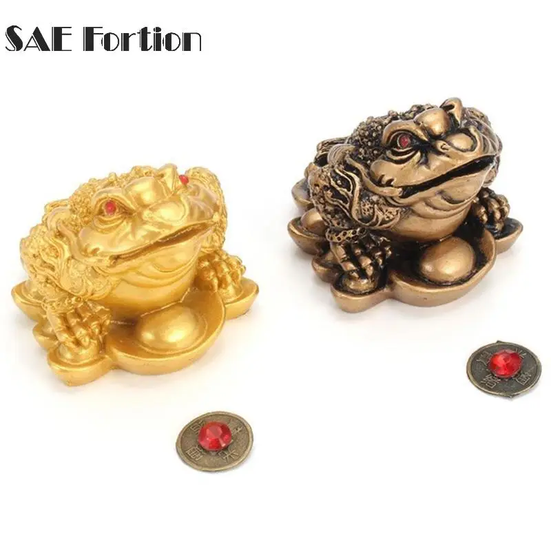 Chinese Frog Toad Feng Shui Money LUCKY Fortune Wealth for Home Office Decoration Tabletop Ornaments Feng Shui Lucky Gifts