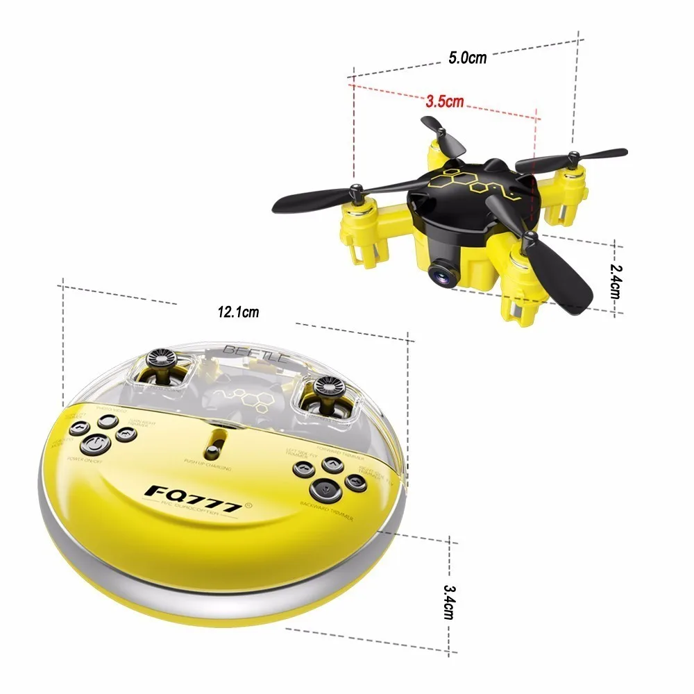 Newest FQ777 FQ04 2.4G 4CH 6-axis Gyro Mini Pocket RC Drone with 0.3MP HD Camera RTF Quadcopter Mini Remote Control Toys