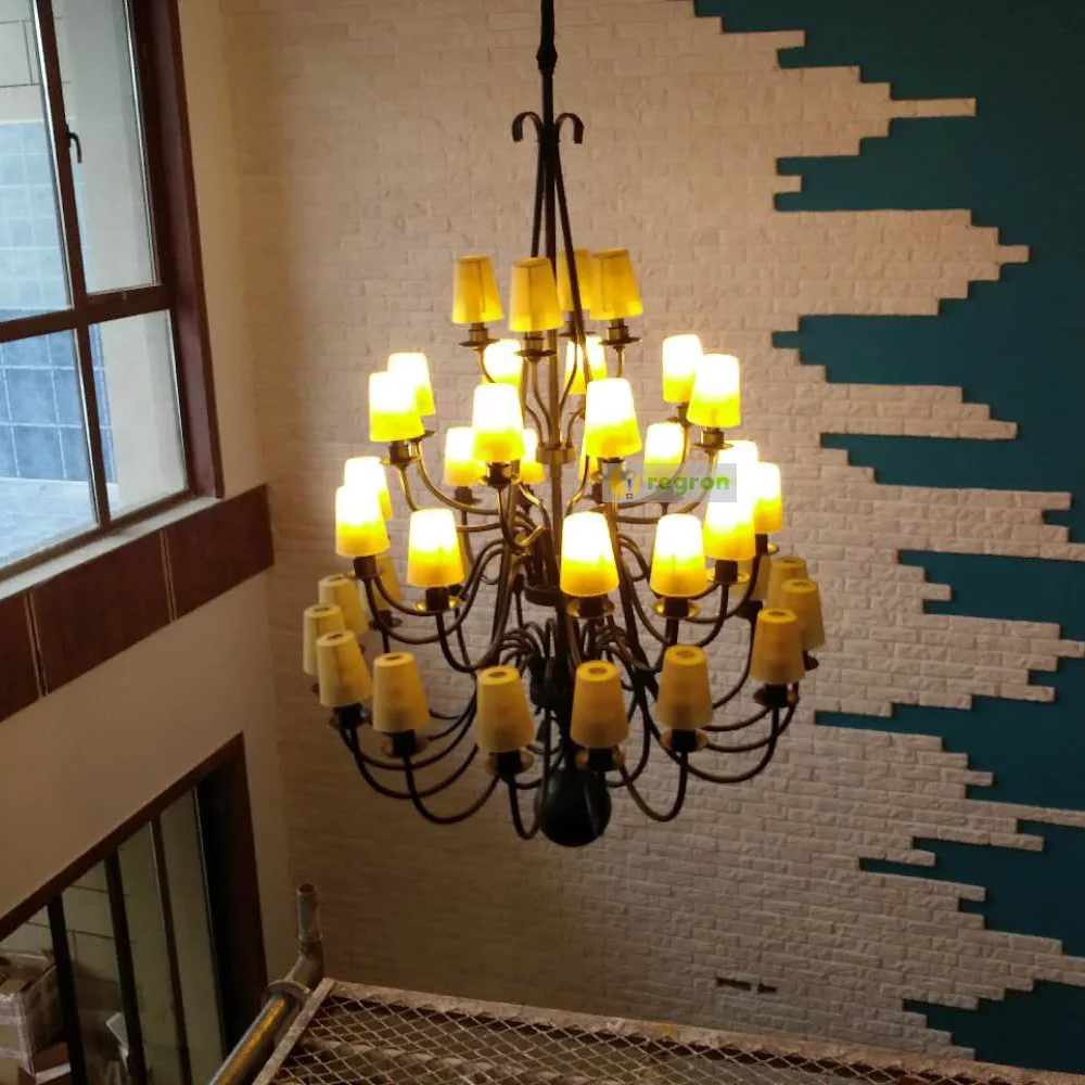 High Ceiling Chandelier Lighting For Villa Hall Traditional