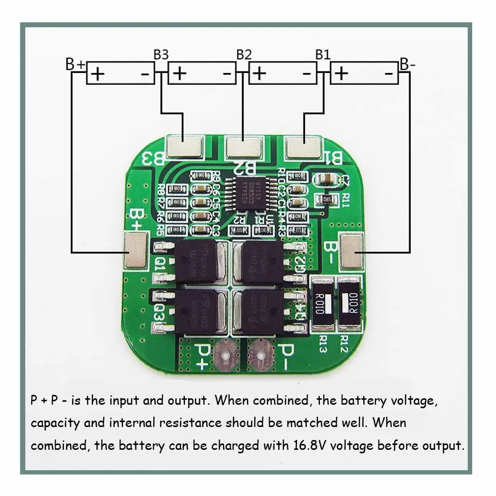 4S 14 8 V 16 20A Peak LI Ion BMS PCM Защитная плата для литиевой батареи LicoO2 Limn2O4 18650 комплект