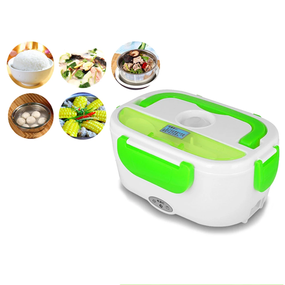 

1pcs EU Plug 1.5 L Portable Car Electric Food Grade Plastic Lunch Box Food Storage Container Heater 4 Colors NEW