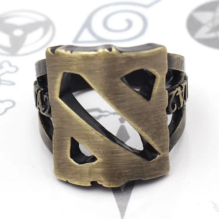 Игра Dota 2 кольца бронзовые металлические полые кольца подарок аксессуары к костюму для Косплей коллекция кольцо