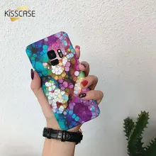 Kisscase 다채로운 패턴 케이스에 대 한 삼성 s10 s10e s9 s8 s7 가장자리 하드 플라스틱 커버에 대 한 삼성 s9 s8 플러스 쉘 coque fundas(China)