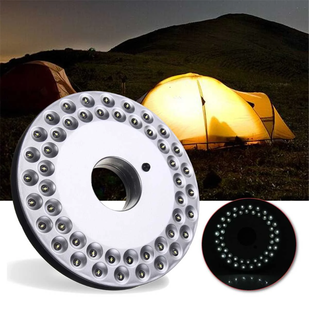 48LED Portable Camping Night Light Outdoor Hanging Fishing Lantern