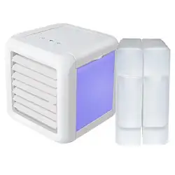 850 мл портативный мини USB кондиционер увлажнитель воздуха Охлаждающий очиститель вентилятор 7 цветов свет Настольный охладитель воздуха