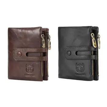 

Men Business Bifold RFID Clutch Leather Coin Purse Card Holder Short Wallet