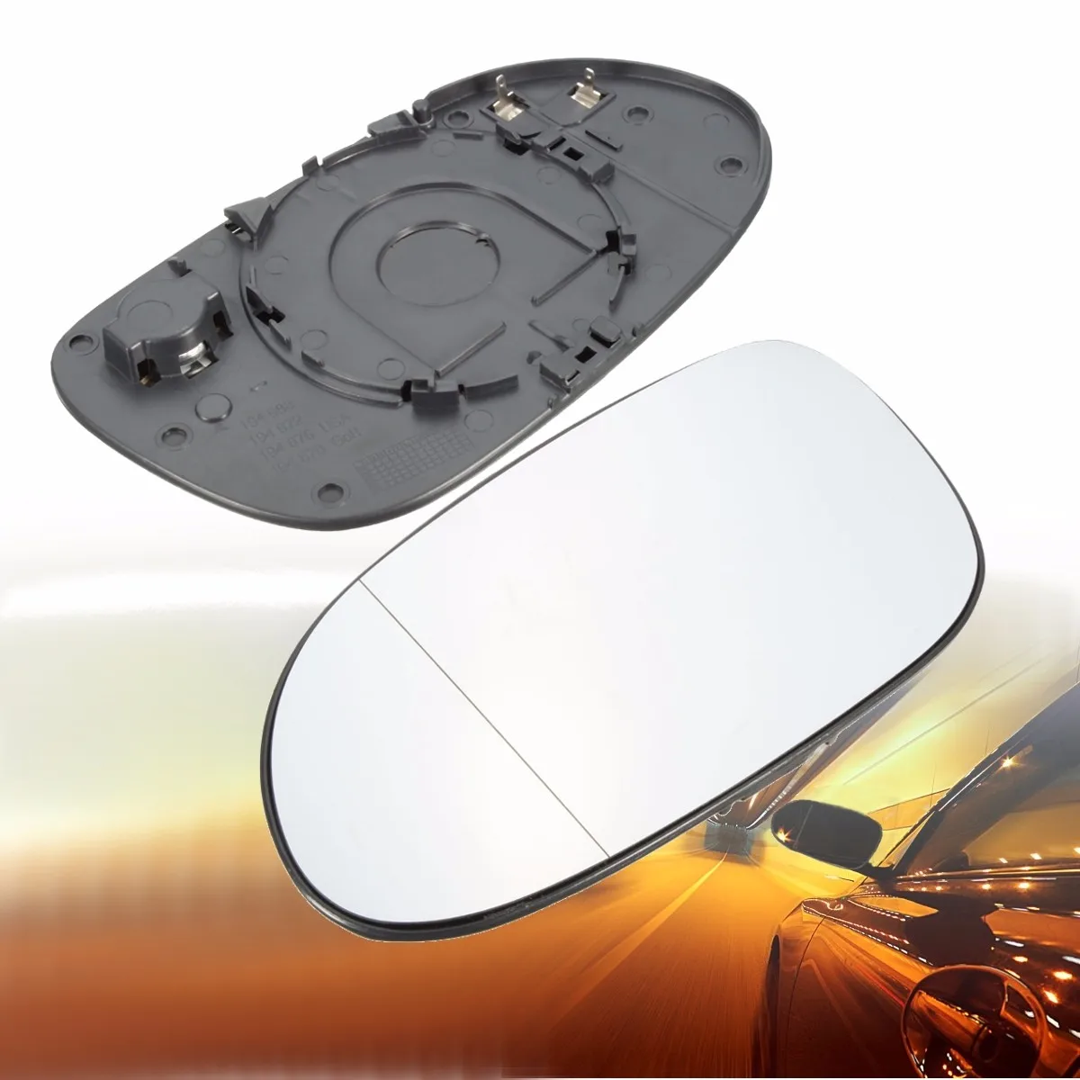 

Left Passenger Side Heated Wide Angle Wing Door Mirror Glass For Mercedes CLK 2003-2009
