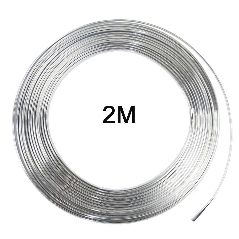 

2018 Universal 1M/2M U Style DIY Car Interior Air Conditioner Outlet Vent Grille Chrome Decoration Strip Silvery