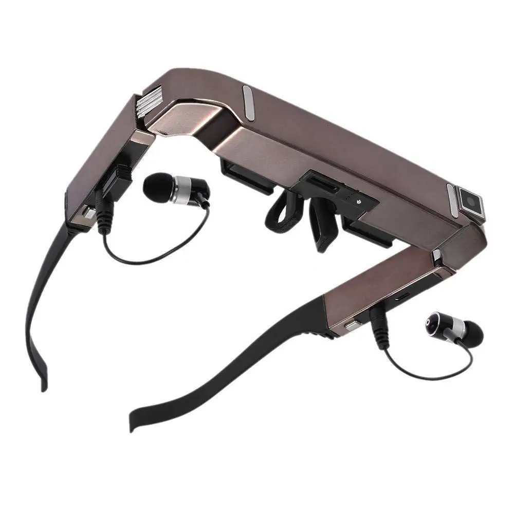 VISION-800 Смарт Android WiFi очки 80 дюймов широкий экран Портативные видео 3D очки частный кинотеатр с камерой Bluetooth Medi