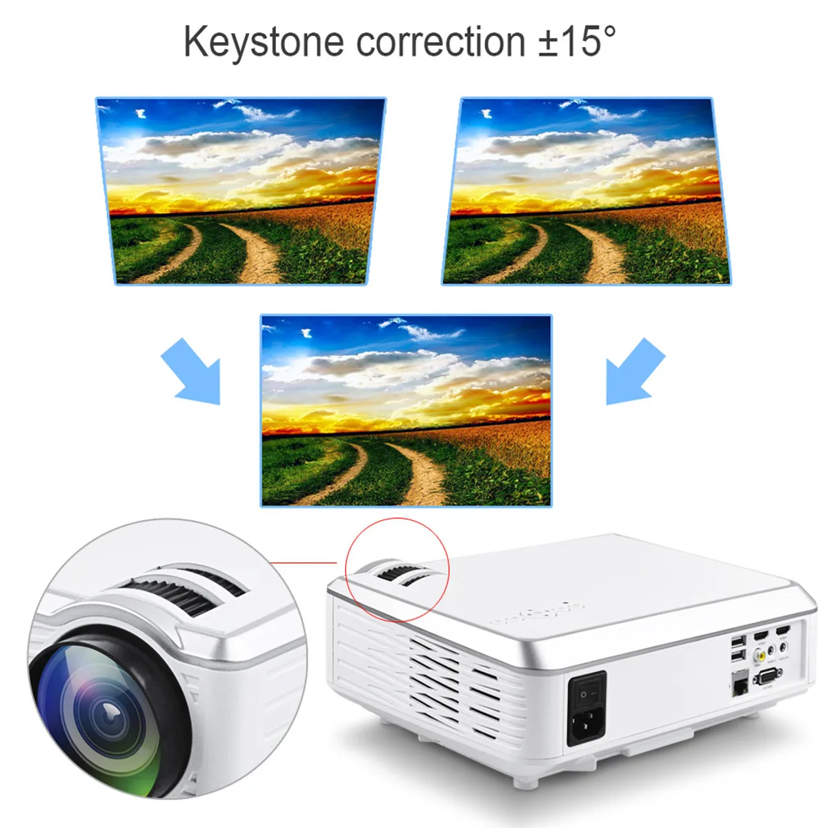 5000 Lumens 1080P Full HD 3D LED Projector Android 4.4 Home Theater Cinema Multimedia Wireless HDMI USB AV with Remote Control 5000 Lumens 1080P Full HD 3D LED Projector Android 4.4 Home Theater Cinema Multimedia Wireless HDMI USB AV with Remote Control