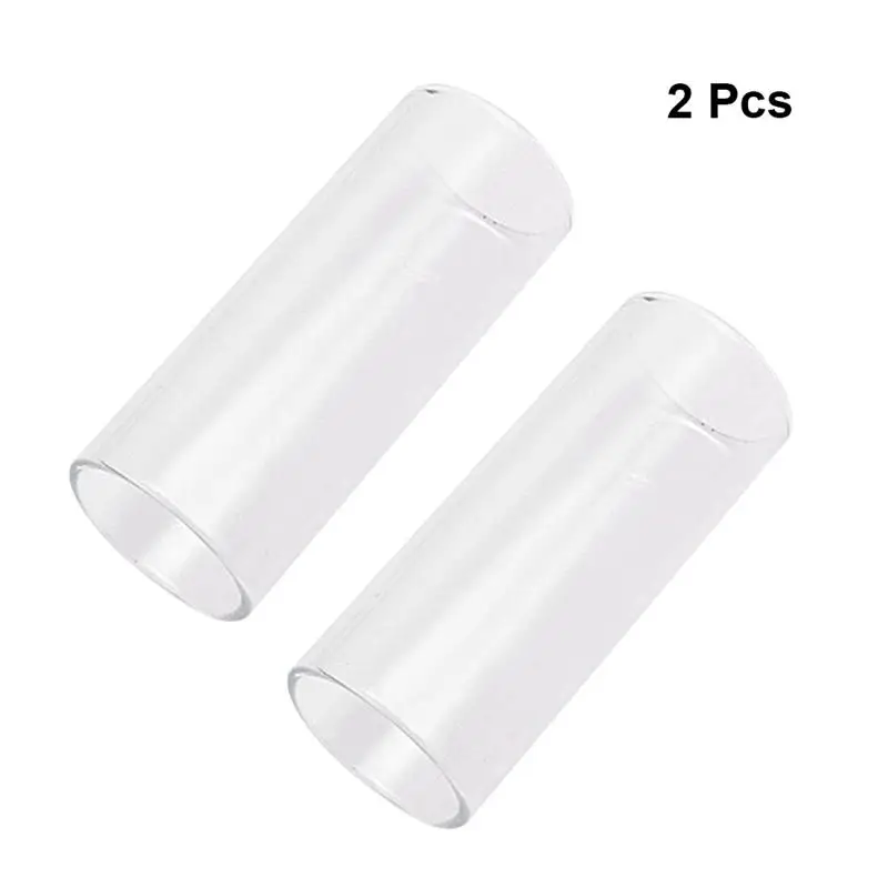 

2Pcs Top Quality Pretty Glass Guitar Slide Medium Bottleneck Glass Guitar Slide