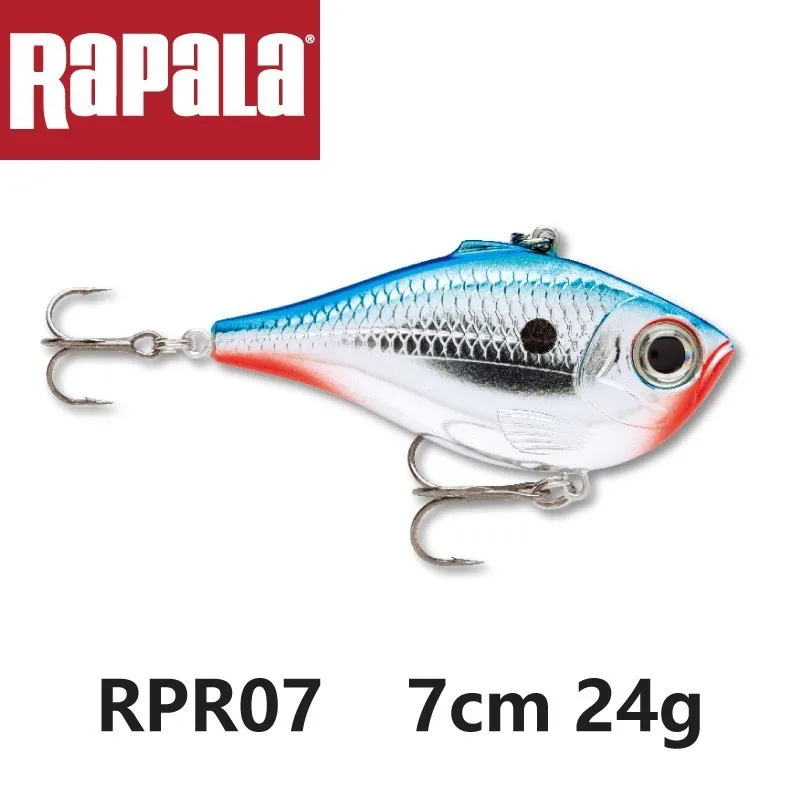 Rapala rippin rappr07 vib isca de pesca, isca de pesca artificial 70mm 24g com design sem lidar