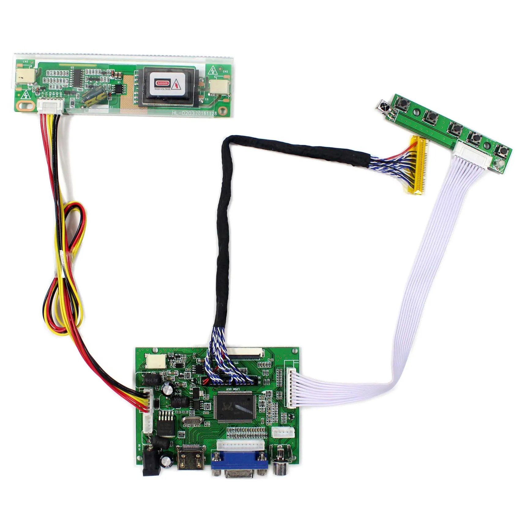 

Fit To 15.4" TX39D30VC1GAA 1280x800 LCD Display HDMI VGA 2AV LCD Driver Board