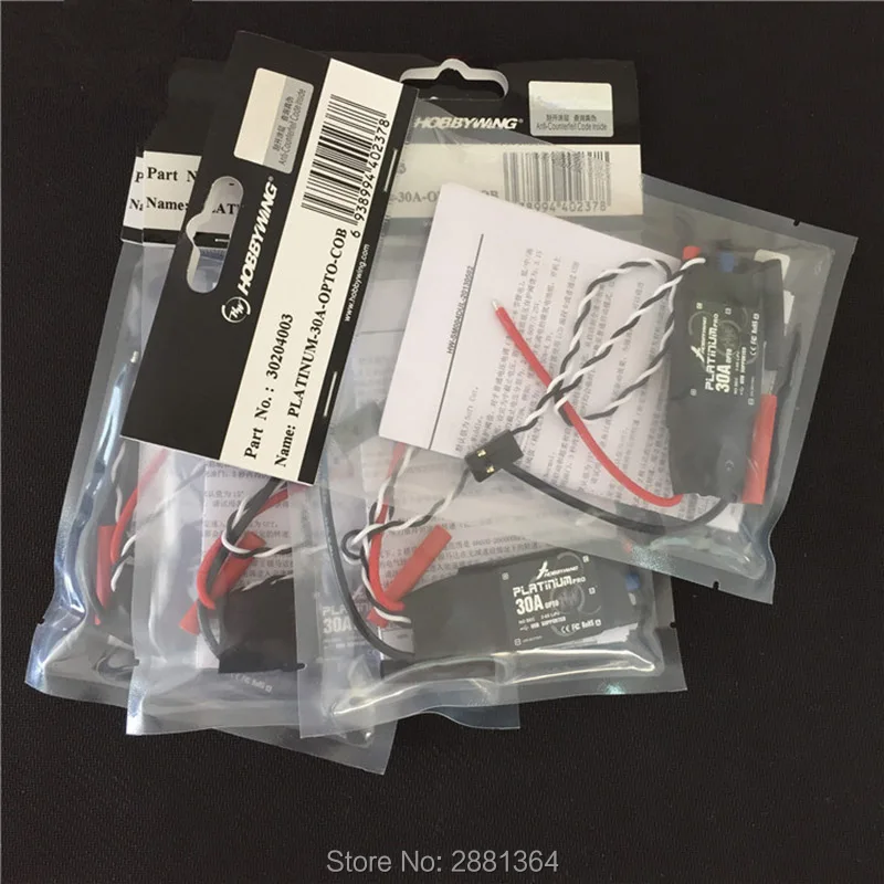 

4pcs/lot 100% original HOBBYWING Platinum 30A Pro 2-6S Electric Speed Controller (ESC) OPTO - for Multi-rotor