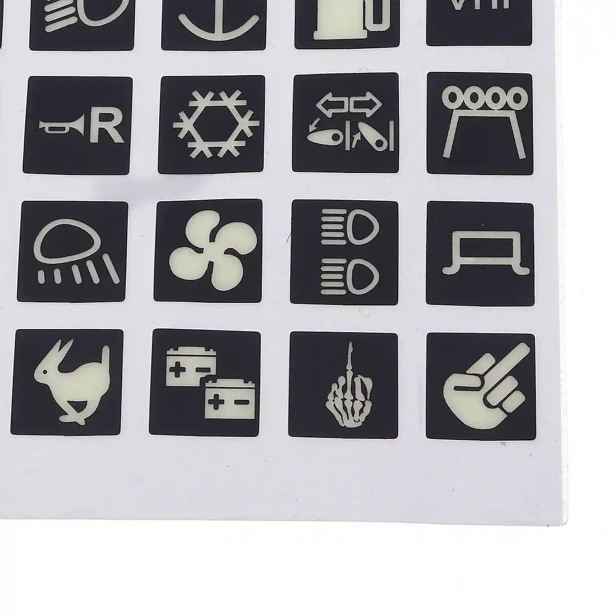 120 Sticker Rocker Switch Label Decal Circuit Panel Luminous Sticker