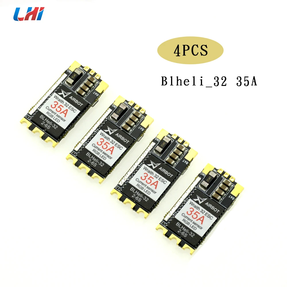 

LHI 4PCS Wraith32 - 32bit blheli_s 32 ESC 30A-35A DSHOT1200 Built in Current Sensor For FPV Quadcopter 2017 New arrival HOT