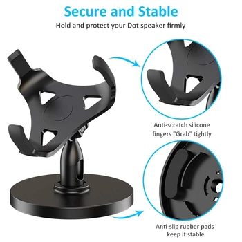 

Table Holder For Echo Dot 3Rd Generation, 360° Adjustable Stand Bracket Mount For Smart Home Speaker, Improve Sound Visibility
