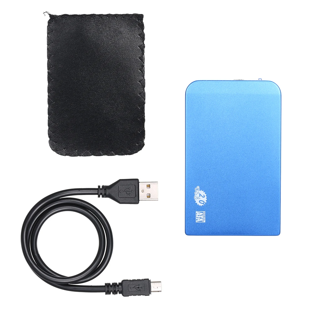 2.5 Inch HDD Case USB2.0 to SATA HDD Converter Adapter External Case 4TB Hard Disk Drive Box External HDD Enclosure
