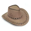 2022 New Cowboy Hat Suede Look Wild West Fancy Dress Men Ladies Cowgirl Unisex Hat Hot wholesale Drop Shipping ► Photo 3/6