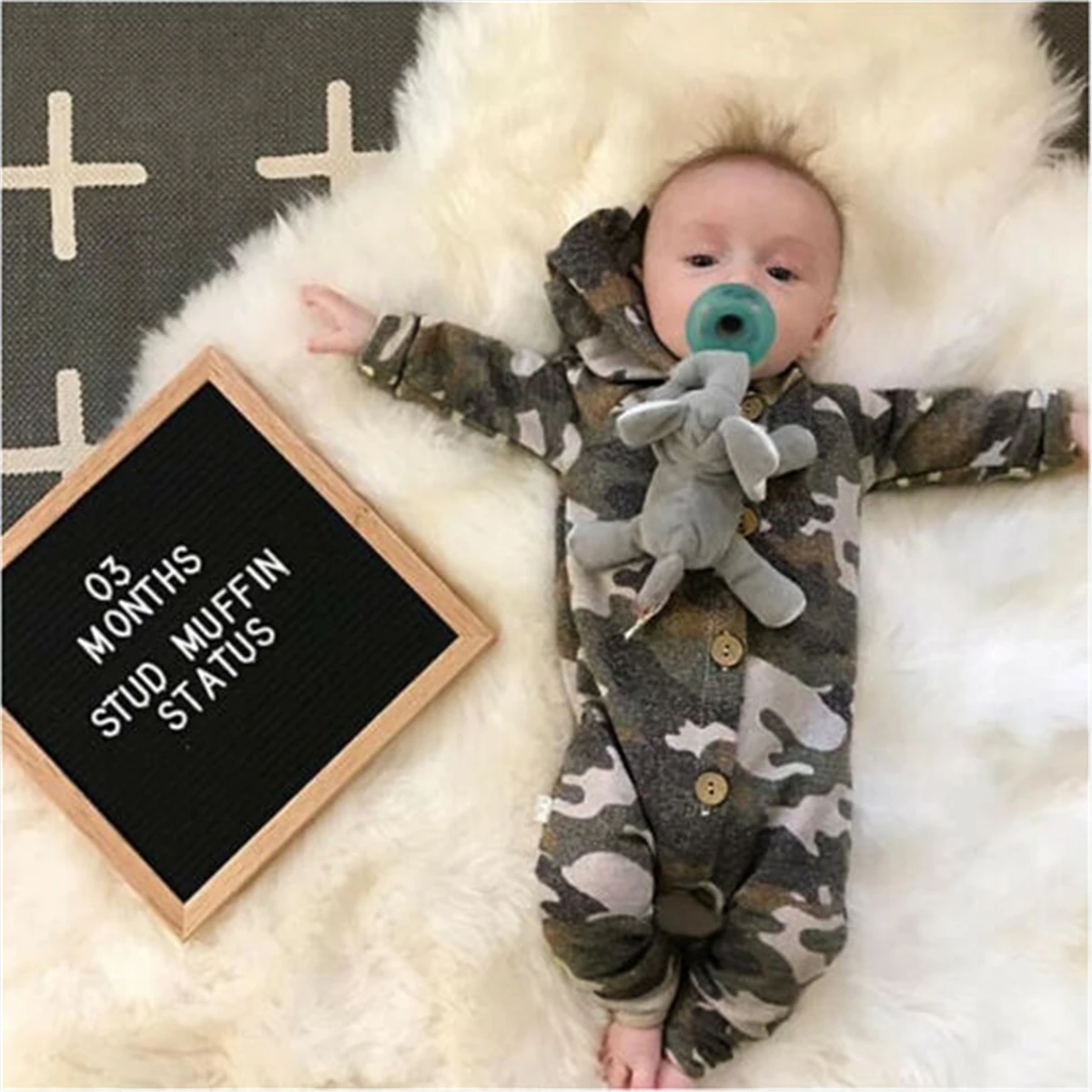 Emmababy камуфляжный комбинезон с капюшоном для мальчиков и девочек модный Детский