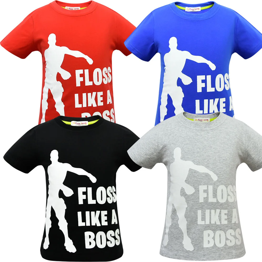 Белая/Золотая футболка с надписью LIKE A Boss для мальчиков Рождественская одежда