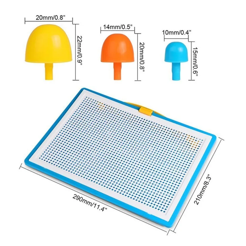 296 грибные ногти Интеллектуальные 3D головоломки игры DIY пластиковые Flashboard