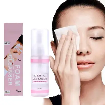 

Cleansing milk mousse - Grafting False Eyelashes Foam Cleanser Mousse Eye Makeup Remover Bubble for facial Cleaning