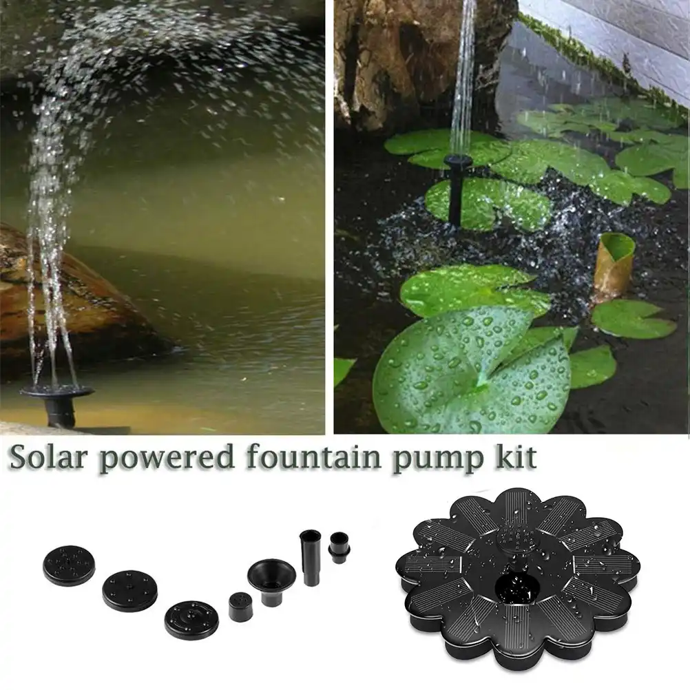 Solar Water Pump Flower Shaped Solar Pump Pond Fountain Bird