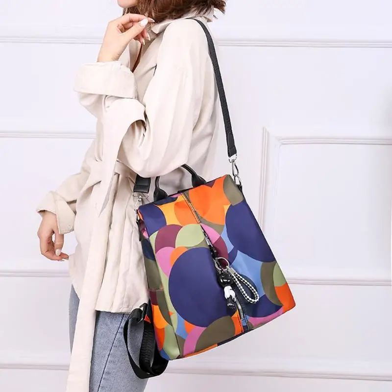 

New Women Oxford Cloth Backpacks Female Multifunction Bagpacks Girls Lady Casual Anti Theft Teenager Girls Shoulder Schoolbags