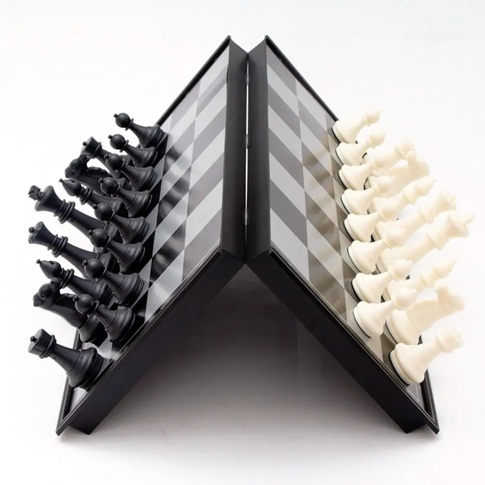 

Mini Funny Magnetic Travel Chess Set Folding Board Parent-Child Educational Toy Family Game