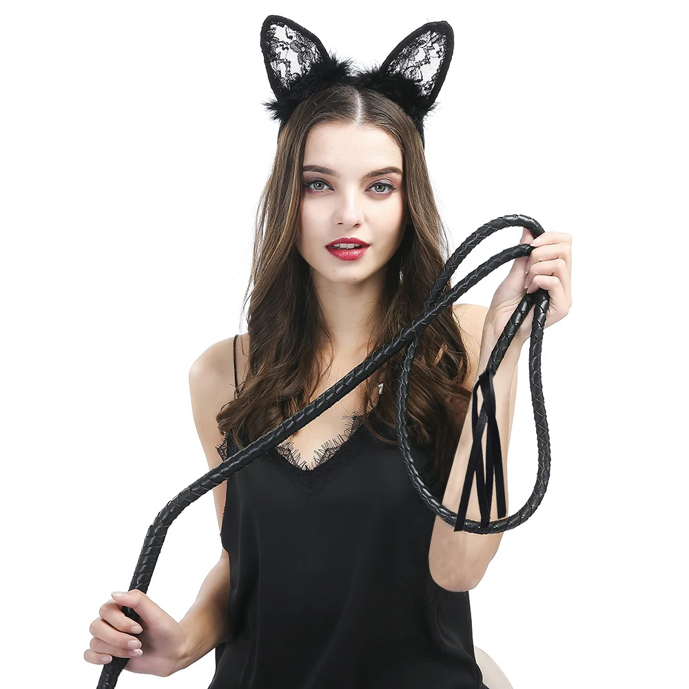 Buy Catwoman Whip Handle Vixen Whip Games for Adults Bullwhip Novelty Costumes