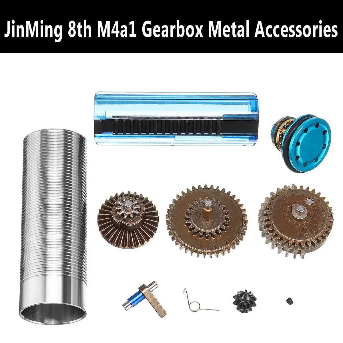 

18:1Toy Upgrade Gearbox Metal Parts JinMing 8th M4a1 Accessories Gel Ball