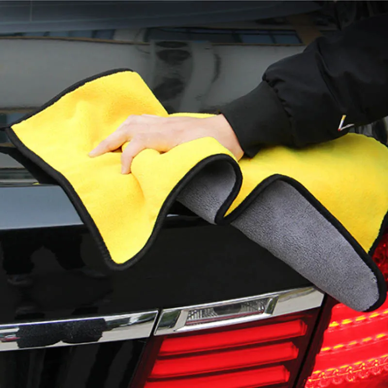 

1Pcs Super Absorbent Car Care Cloth Car Cleaning Drying Cloth Strong Thick Car Wash Towel 30*30cm/30*60cm Home Cleaning Towels