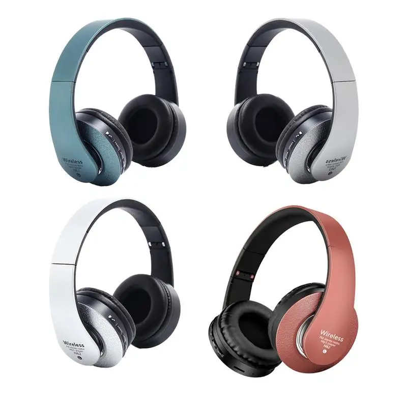 

Bluetooth Headphones Over Ear Hi-Fi Stereo Wireless Headset Foldable Soft Memory-Protein Earmuffs Built-in Mic Noise Cancelling
