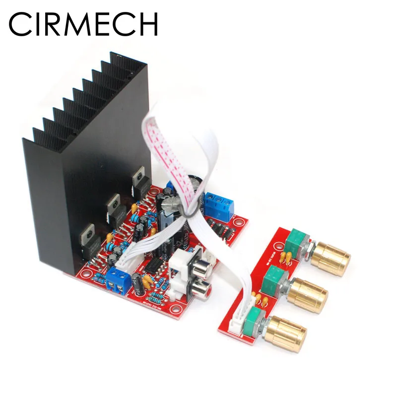 CIRMECH LM1875 super bass 2 1 Плата усилителя сабвуфера трехканальный динамик аудио