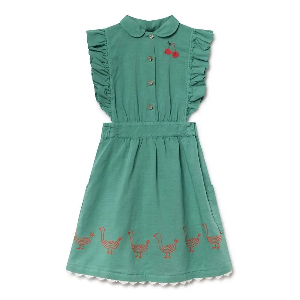 

Minichose Dr05 2019 bobo Summer Dresses Girls Roppy Apples Geese Ruffles Dress Kids Baby Girl Clothes Princess Dress