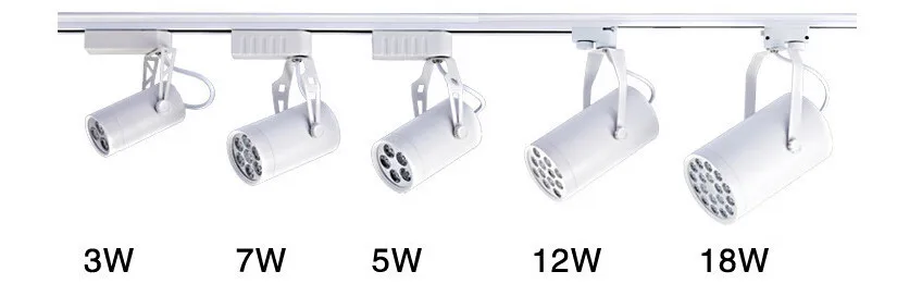 Conduziu a Iluminação da Trilha para Loja de Roupas Pces Faixa Luz Spotlight Suspender Montado ou Teto Jóia Showroom 20 Dhl 12w Led 12 spotlight suspender montado ou teto conduziu a