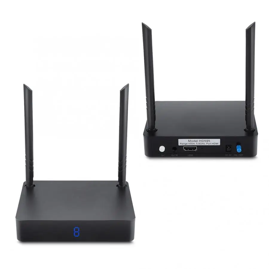 

measy HD595 450m Wireless HDMI Extender TV Audio Video Transmitter and Receiver, Digital Signal Transmission Full HD 1080P 3D HD