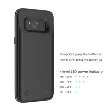 4200 мАч Внешний аккумулятор, зарядное устройство, чехол для samsung Galaxy S8, чехол, внешний аккумулятор, перезаряжаемый, Внешнее зарядное устройство, чехол для телефона