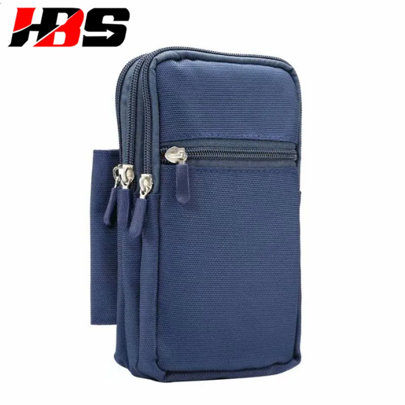 4 Pockets Bag Cover Hook Loop Pouch With Waist Belt Zipper Holster Phone Case For OPPO F1 F3 F5 F7 7A R9 R9S R11 R15 R17 | Мобильные