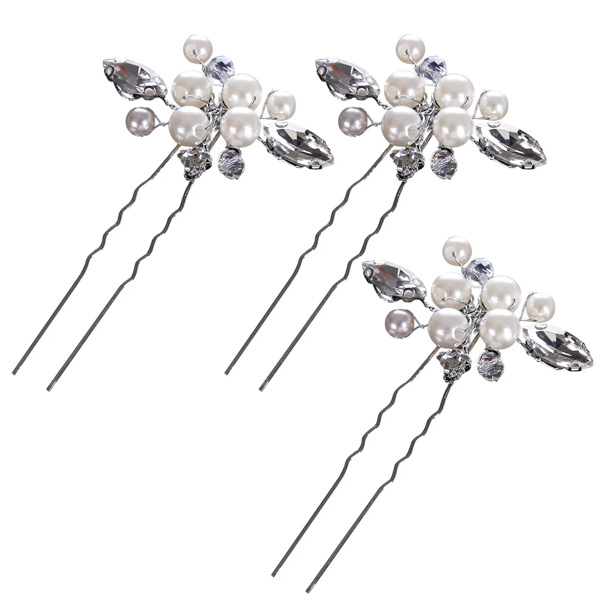 3pcs Fashion Bridal Wedding Hair Pins for Women on Weddingin Women's