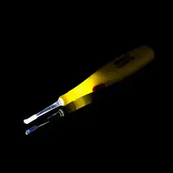 Детский ушной воск очиститель Фонарик Earpick Earwax Remover светящаяся Ушная кюретка световая ложка чистящее средство для ухода за ушами для детей