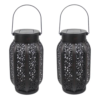 

2 Pack Hanging Solar Flame Lights Outdoor Waterproof Solar Lantern Retro Lantern For Outdoor Decorative Lights Decoration Equi