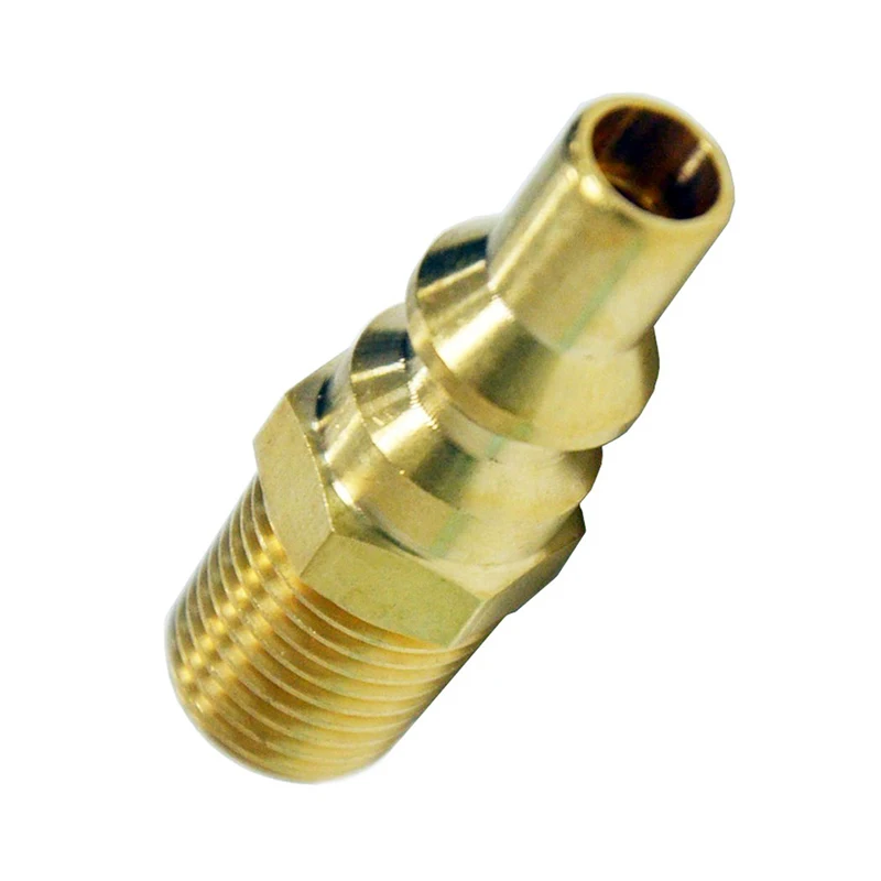 

1 Pcs 1/4" USA Milton Type Brass Plug Coupler Air Quick Coupler Quick Coupling -5